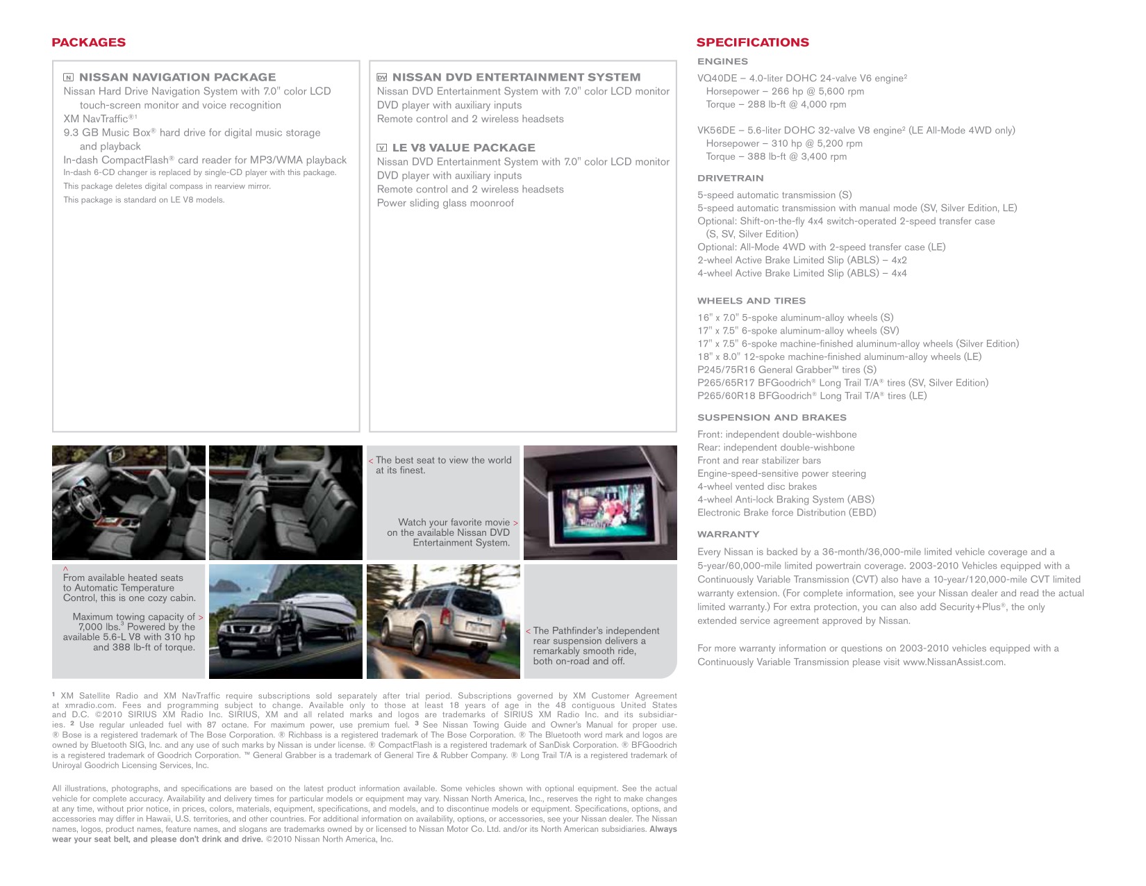 2011 Nissan Pathfinder Brochure Page 3